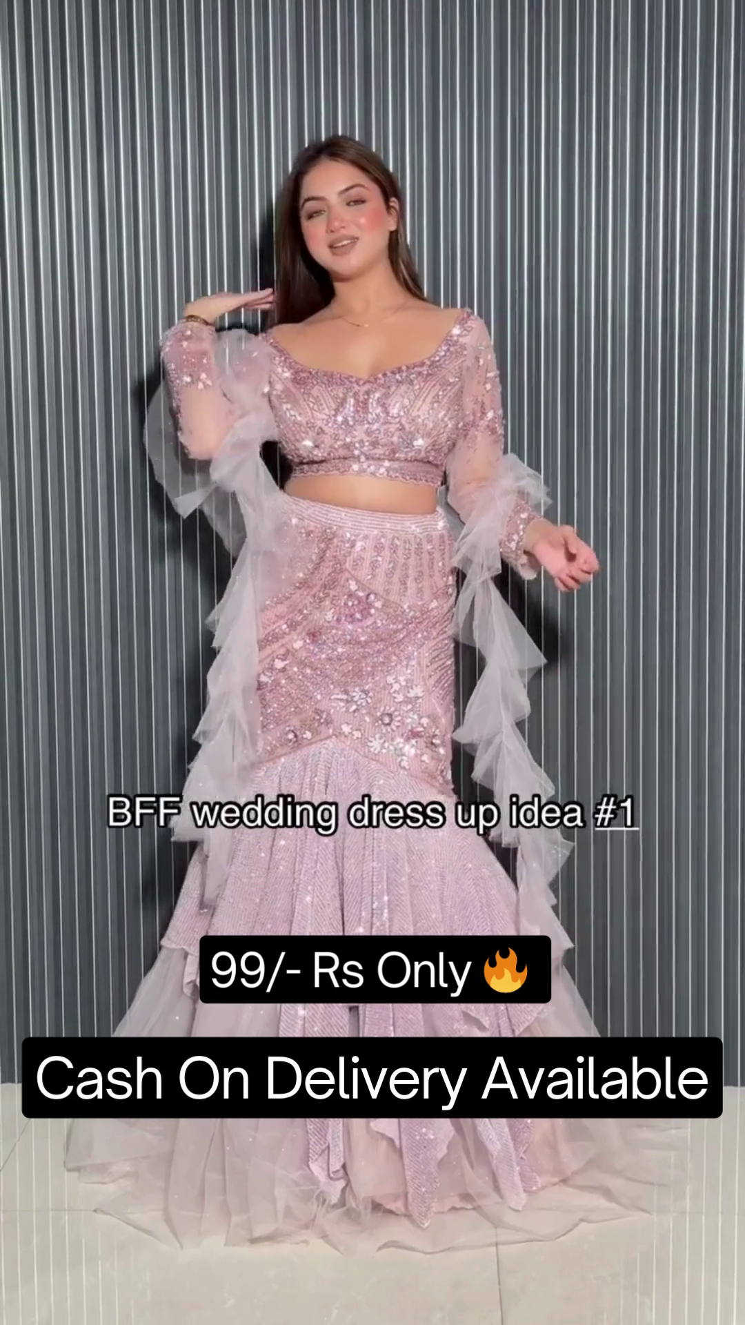 Embellished, Solid, Self Design Semi Stitched Lehenga Choli