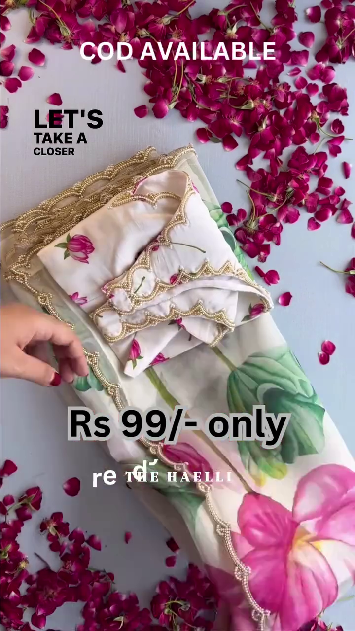 Trendy Waightless Designer Saree