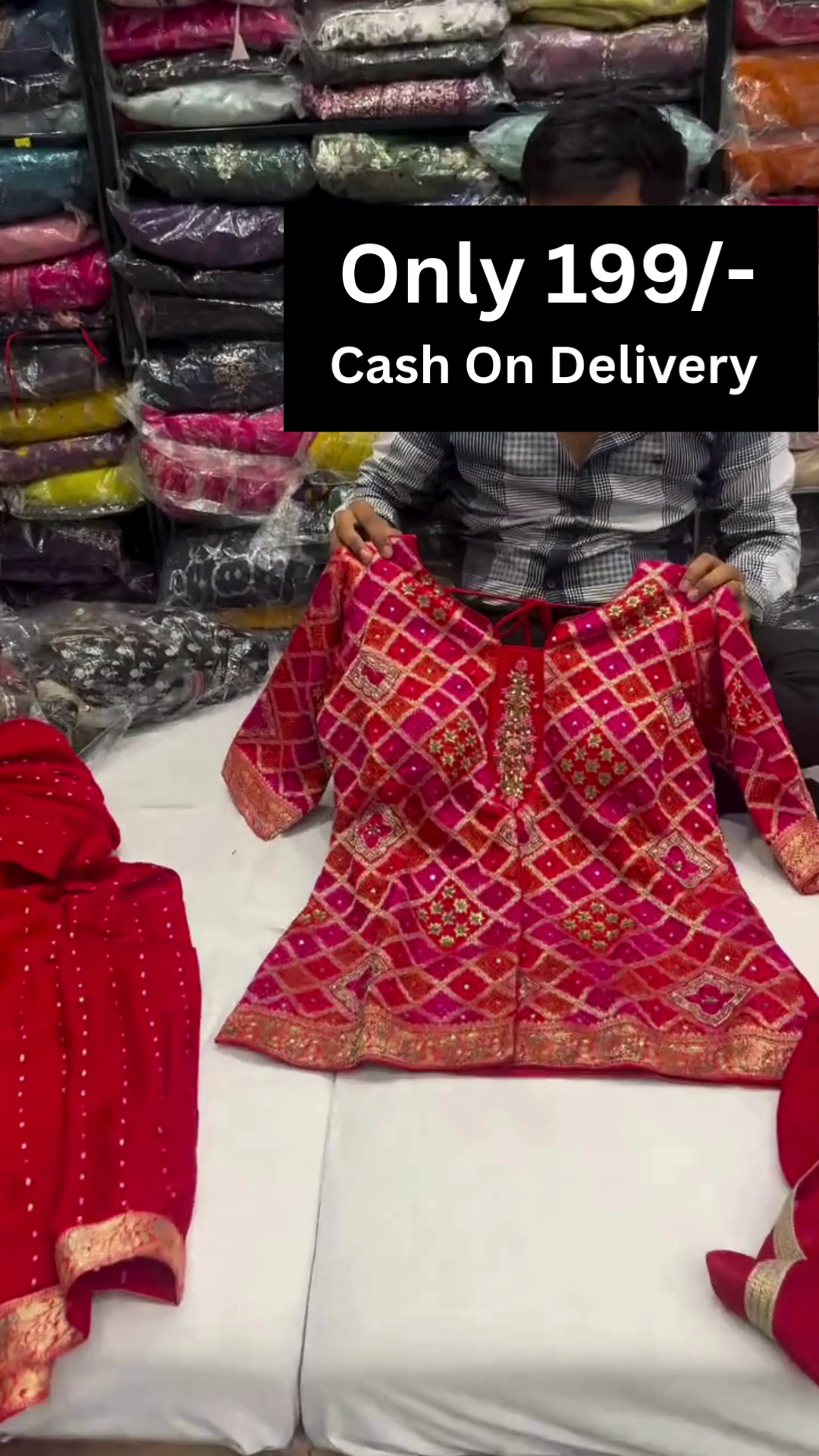 Girls Festive & Party Kurta and Palazzo Set - Image 4