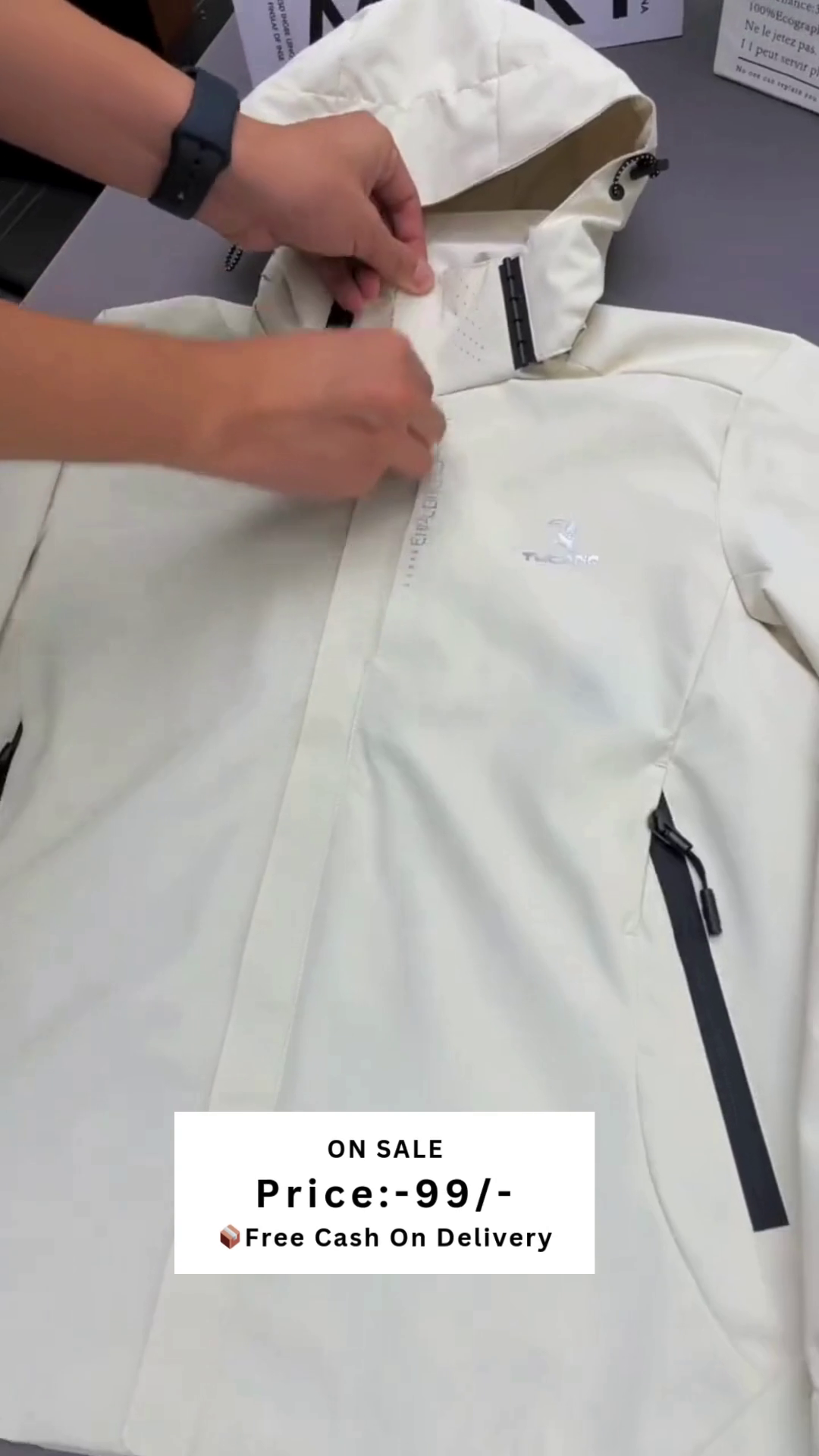 Men Hooded Tailored Jacket - Image 5