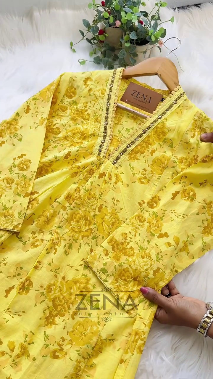 Pure Cotton A-Line Kurti Set – Comfortable & Stylish Daily Wear - Image 11