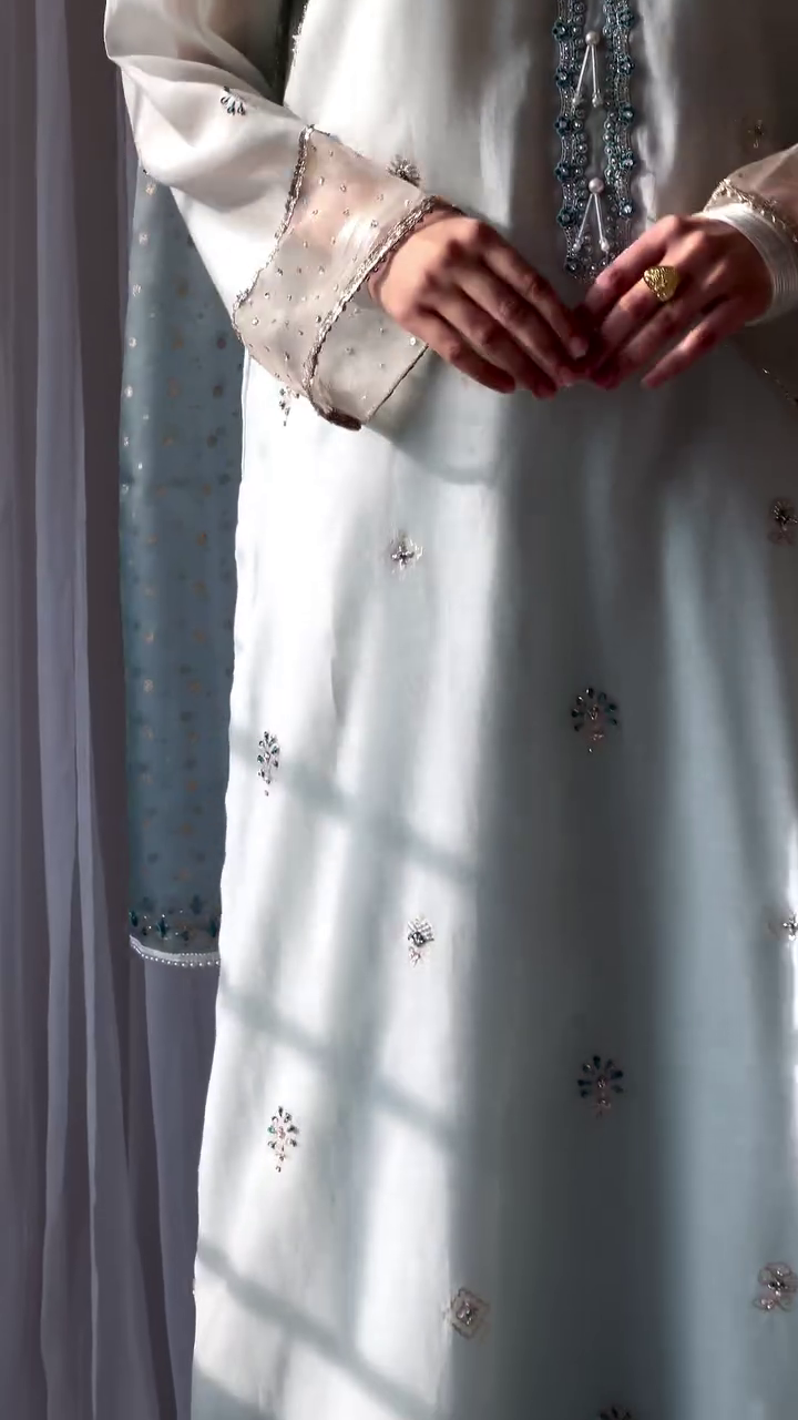 BAHAR EID AUR TUM - CHALK BLUE - Image 4