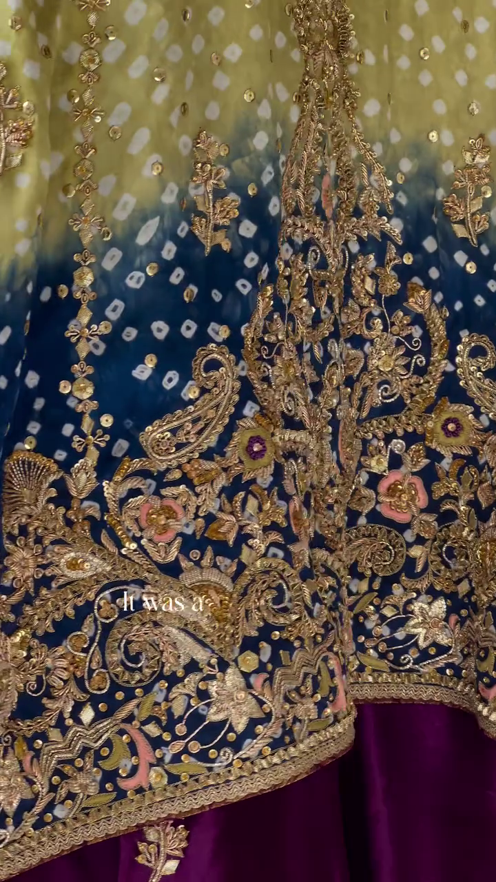 Royal Heritage Multicolour Hand-Embroidered Lehenga Set – A Regal Masterpiece Reimagined - Image 8