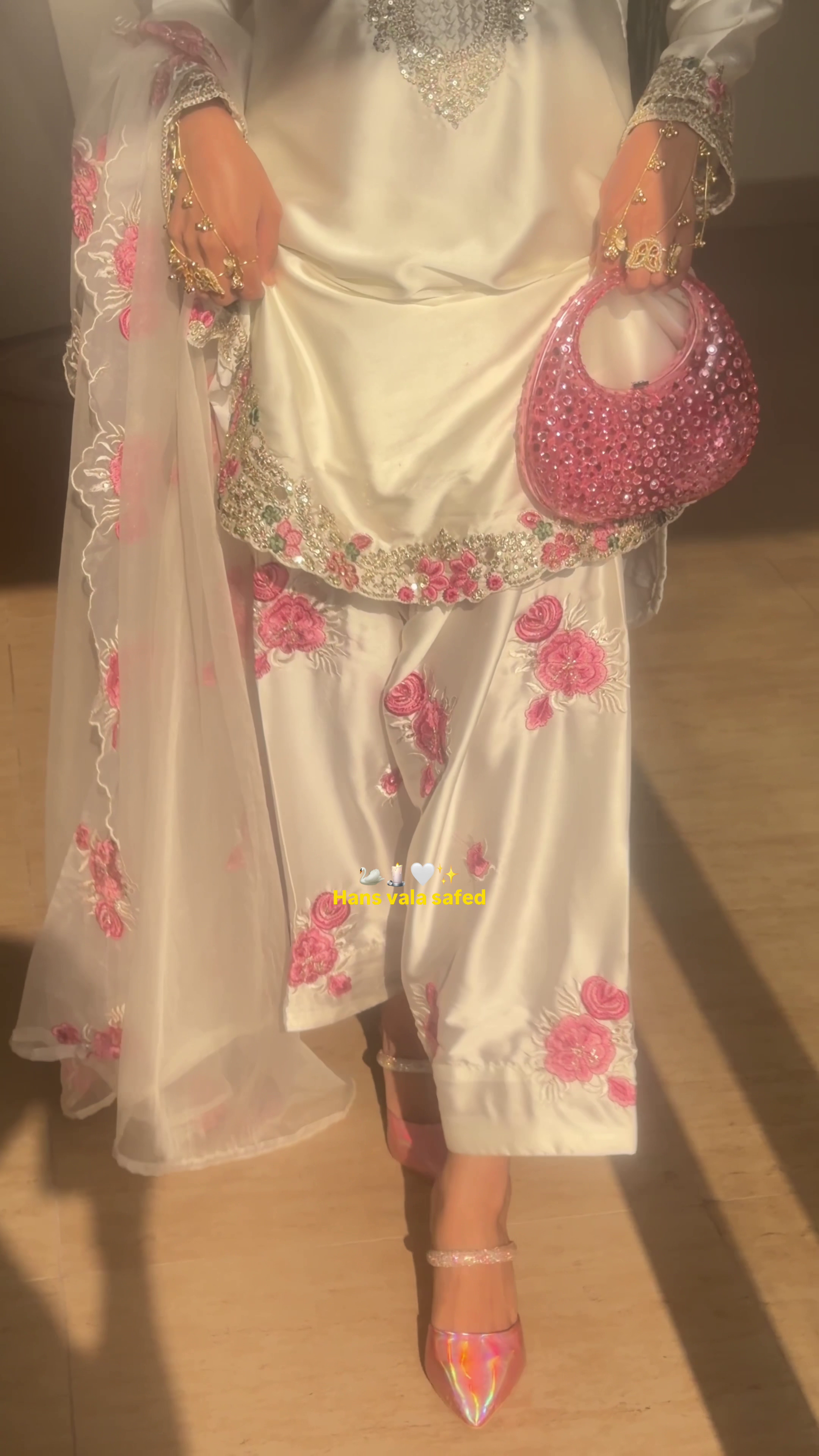 New Launching Designer Party Wear Look Top With Farshi Salwar Suit - Image 14