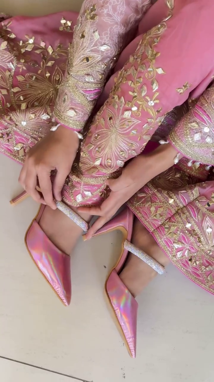 Women's Embroidery Sequence Work Sharara Set - Image 2