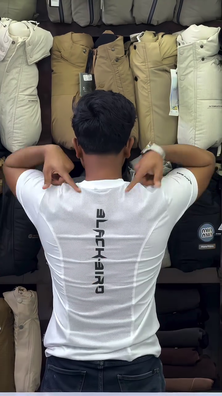 Men White Printed Slim Fit Cotton T-shirt - Image 12