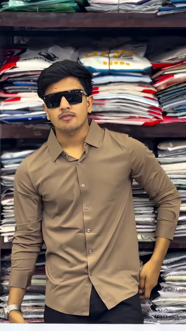 Men Comfort Fit Solid Spread Collar Casual Shirt - Image 9